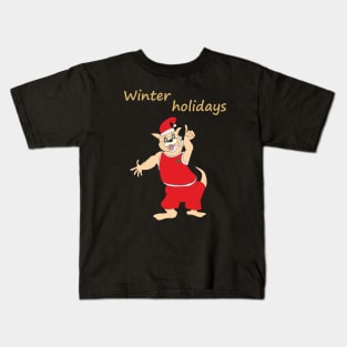 Winter holidays Kids T-Shirt